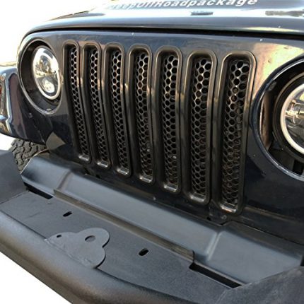 Grill Mesh Inserts Clip-in Honeycomb Grille Guards for 1997-2006 Jeep Wrangler TJ & Unlimited (Pack of 7)