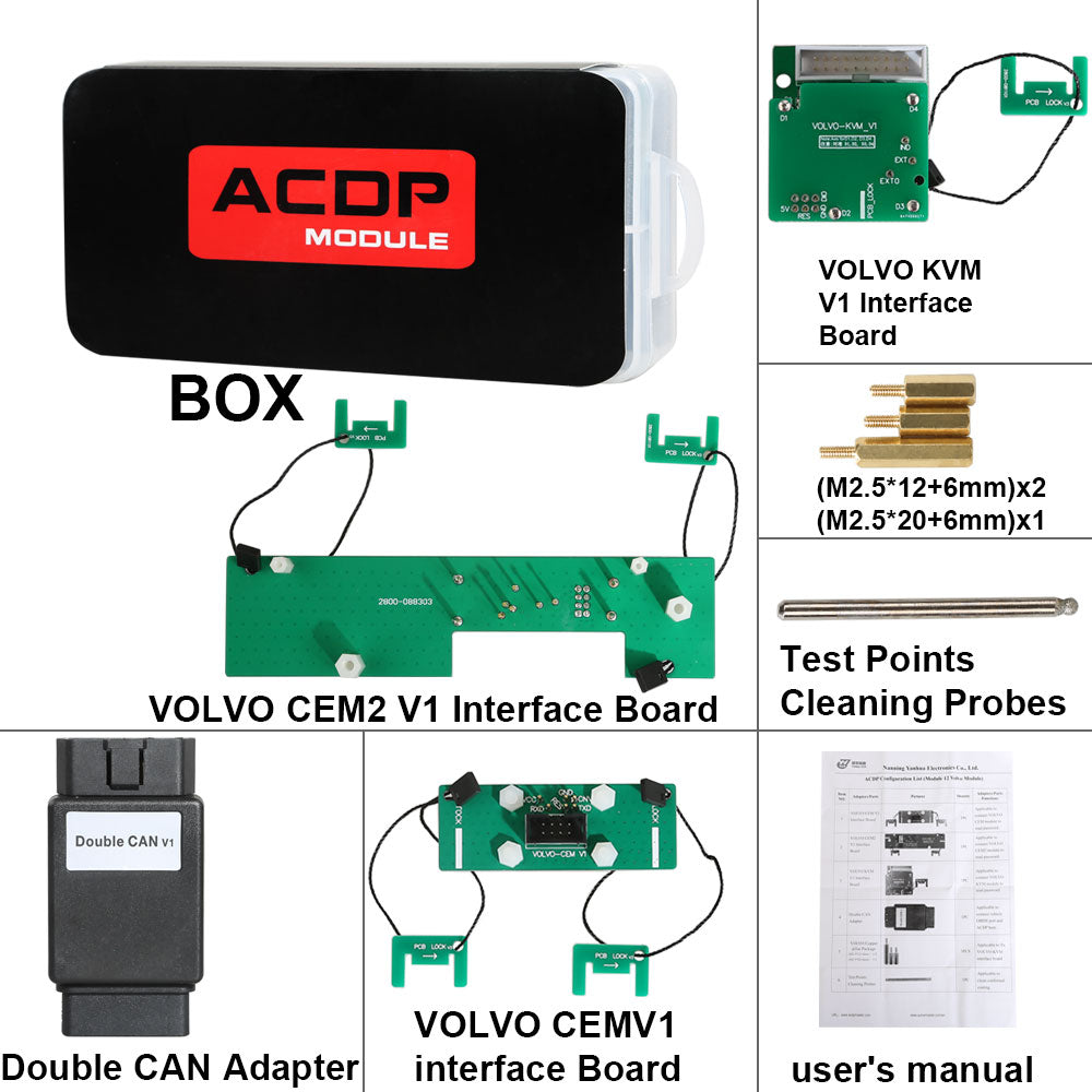 Yanhua Mini ACDP Vo.lvo IMMO Programming Module 12 Support Add Key and All Key Lost 1 Yanhua Mini ACDP Vo.lvo IMMO Programming Module 12 Support Add Key and All Key Lost - Imagem 1