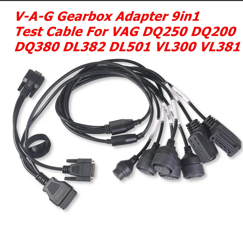 V-A-G Gearbox Adapter 9in1 Test Cable For VAG DQ250 DQ200 DQ380 DL382 DL501 VL300 VL381 1 V-A-G Gearbox Adapter 9in1 Test Cable For VAG DQ250 DQ200 DQ380 DL382 DL501 VL300 VL381 - Image 1