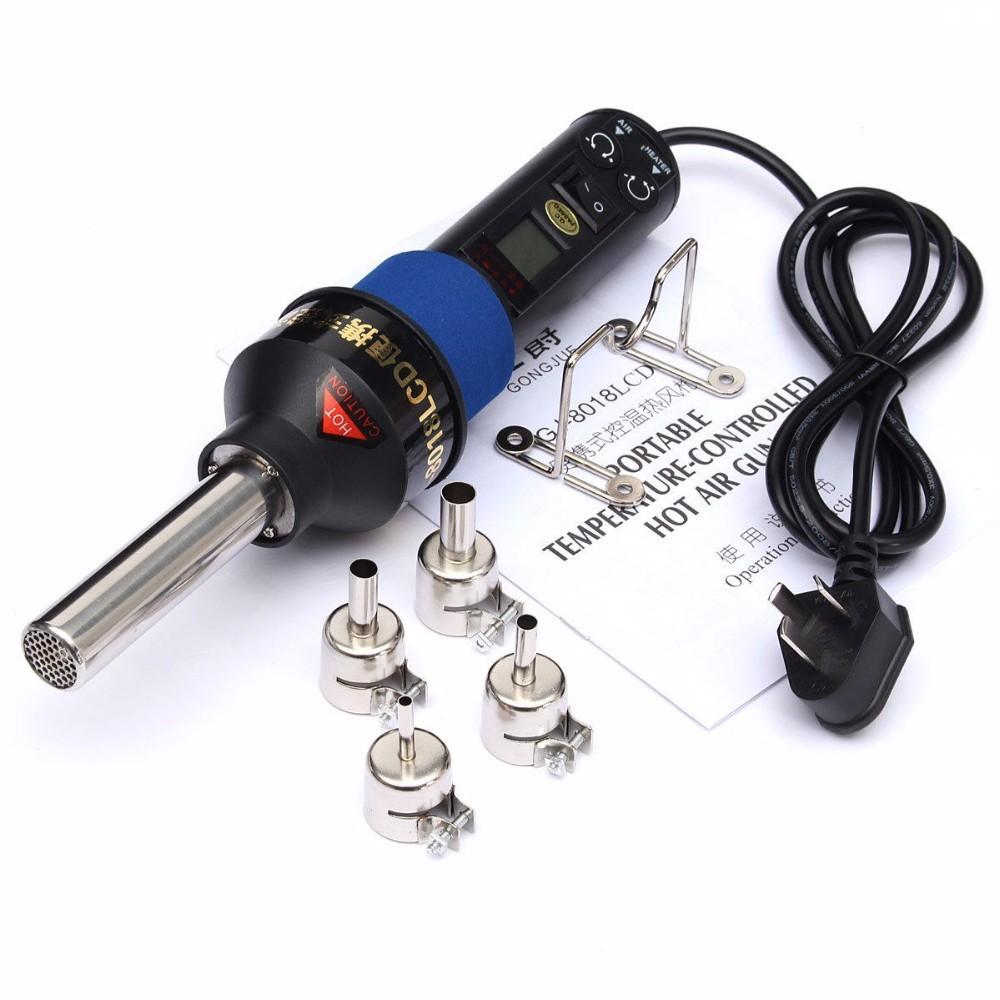 GONGJUE 8018LCD 220V 450 Degree LCD Adjustable Electronic Heat Hot Air Gun 1 GONGJUE 8018LCD 220V 450 Degree LCD Adjustable Electronic Heat Hot Air Gun - Image 1