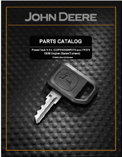John Deere Power Systems CD OEM EPC Parts Catalog