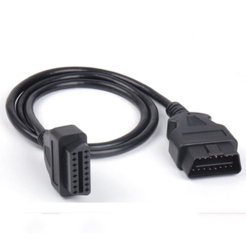 OBDII 16pin extension cable 1m (upgraded version) high quality twisted pair Extentin Cables OBD male to OBD Female 1 OBDII 16pin extension cable 1m (upgraded version) high quality twisted pair Extentin Cables OBD male to OBD Female - Imagen 1