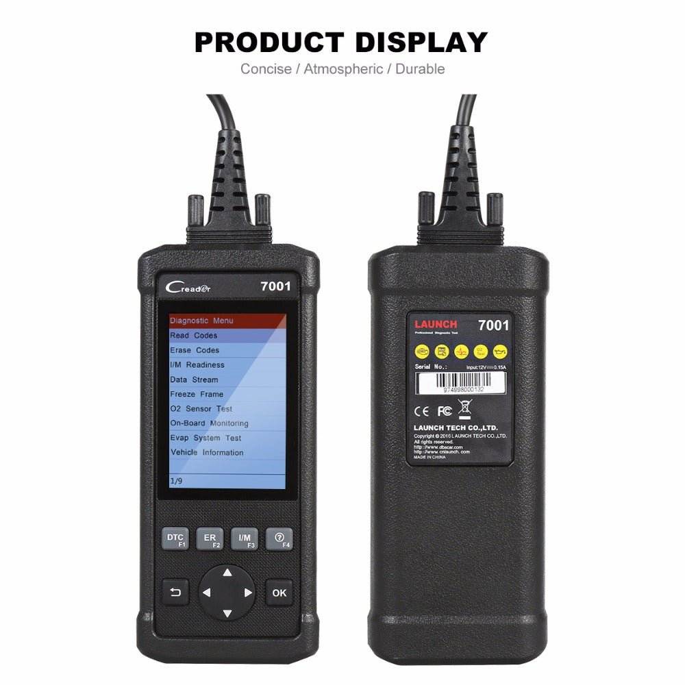 Launch CReader 7001 Full OBD2 Scanner/Scan Tool with Oil Resets Service for 61 cars 1 Launch CReader 7001 Full OBD2 Scanner/Scan Tool with Oil Resets Service for 61 cars - Image 1