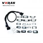 VXDAS Universal Harness Kit Splitter Extension 16Pin OBD T Cable Car/Auto Plastic Flange Mount Brackets/Connector/Adapter Set