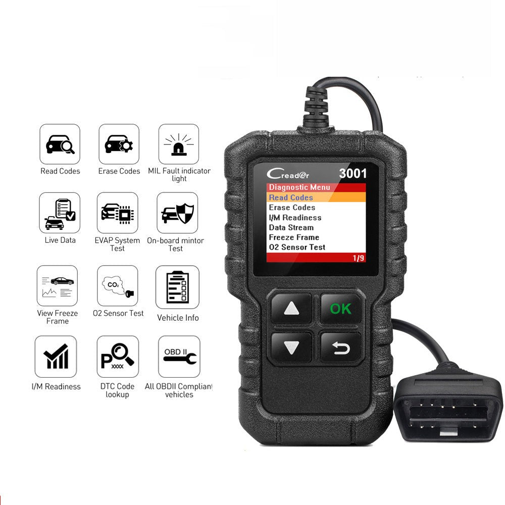 LAUNCH X431 Creader 3001 Full OBDII/EOBD Reader Scan Tool CR3001 Diagnostic Tool 1 LAUNCH X431 Creader 3001 Full OBDII/EOBD Reader Scan Tool CR3001 Diagnostic Tool – Image 1