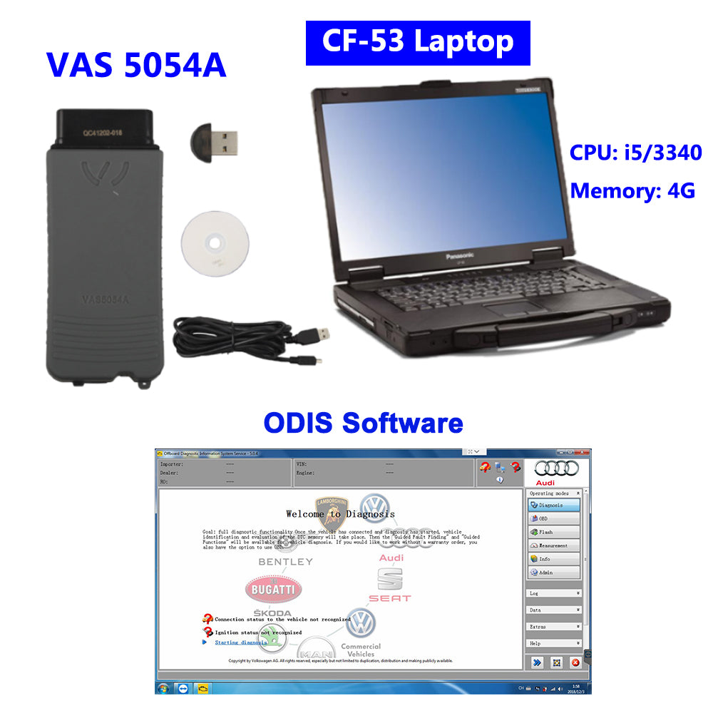 V-AS 5054 Diagnostic Tool with CF-53 Laptop Installed ODI-S V25.03 SSD Full Set Ready to Use 1 V-AS 5054 Diagnostic Tool with CF-53 Laptop Installed ODI-S V25.03 SSD Full Set Ready to Use - immagine 1