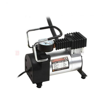 VXDAS Portable Mini Car Air Compressor for Bike/Bicycle Vehicle DC12V Electric Pump Tire Inflators with Pressure Checking Gauge