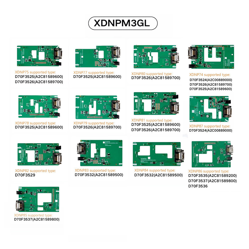 Xhorse MQB48 No Disassembly No Soldering 13 Full Set Adapters XDNPM3GL - Image 8