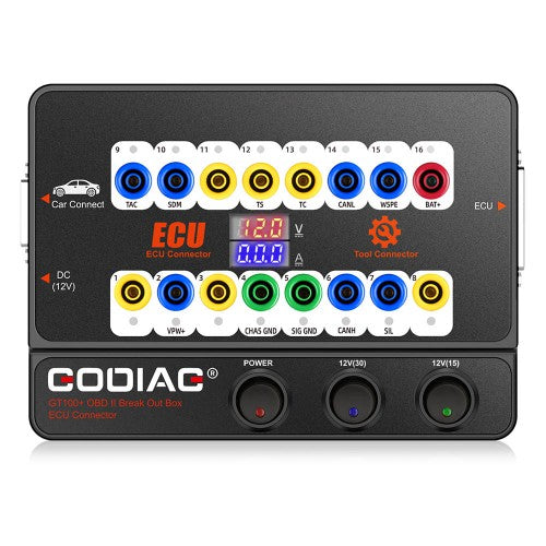 GODIAG GT100+ Pro AUTO TOOLS OBD II Break Out Box ECU Connector Adds Electronic Current Display and CANBUS Protocol 1 GODIAG GT100+ Pro AUTO TOOLS OBD II Break Out Box ECU Connector Adds Electronic Current Display and CANBUS Protocol - Imagen 1