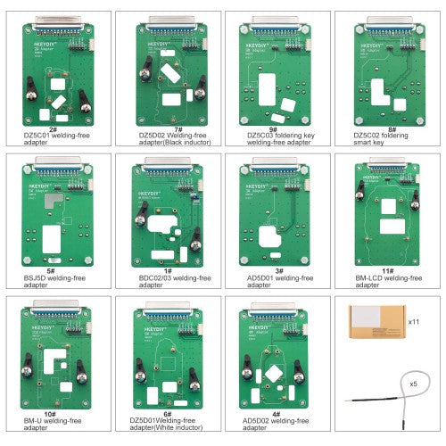 KEYDIY 11-in-1 Solder-Free Clamp Adapter Set (For KD-X4 / KD-MAX) 1 KEYDIY 11-in-1 Solder-Free Clamp Adapter Set (For KD-X4 / KD-MAX) - Image 1