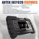 Original Autek IKey820 OBD2 Car Key Programmer Support All Key Lost No Token Limitation - Image 2