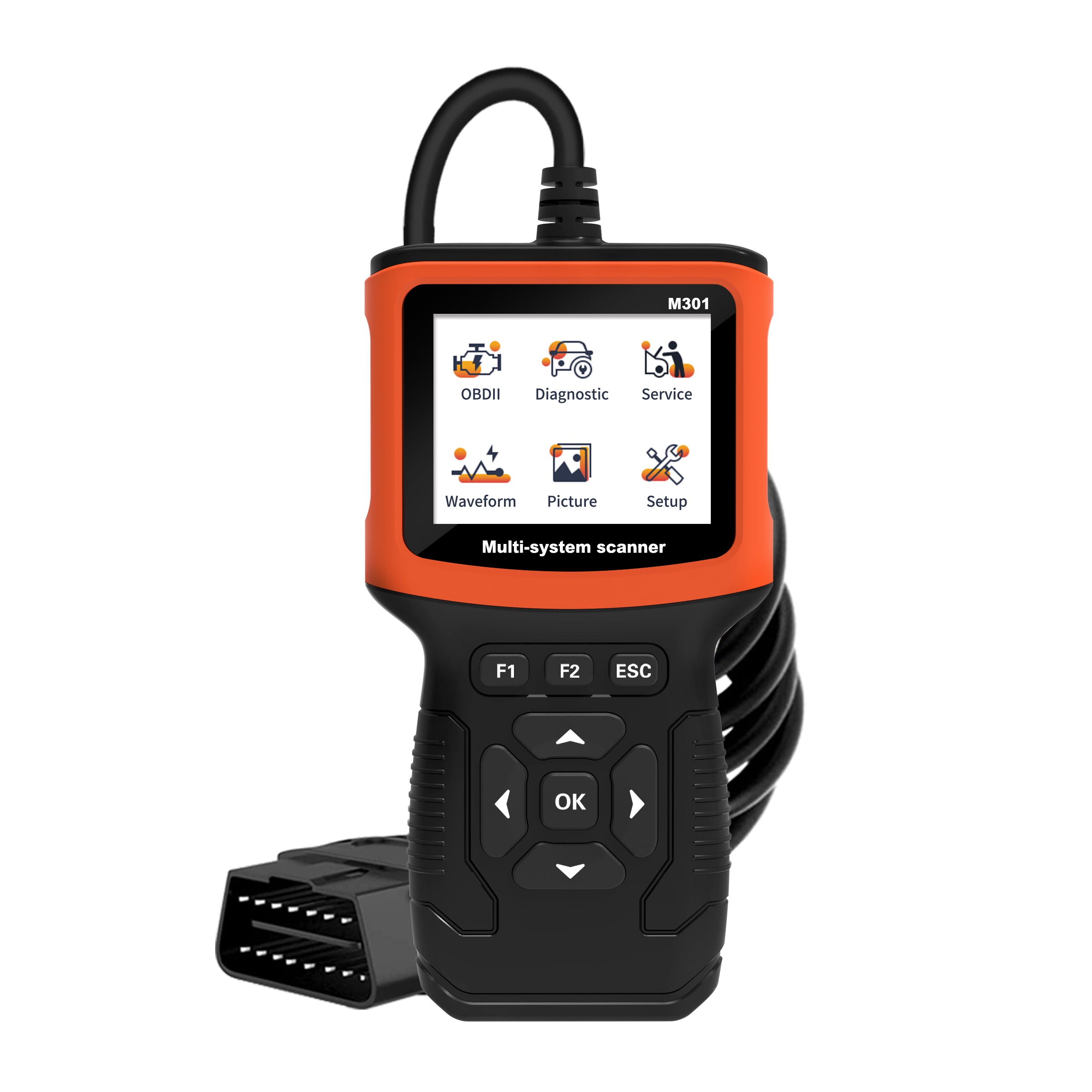 Car Fault Diagnostic Instrument M301 Engine Tester OBD2 Testing Tool Reading Code Card Abs Airbag 1 Car Fault Diagnostic Instrument M301 Engine Tester OBD2 Testing Tool Reading Code Card Abs Airbag - Image 1