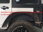 ⁦Solid Steel Off-Road Front & Rear Flat Fender Flares for 2007-2018 Jeep Wrangler JK & Unlimited - 4 PCS Set⁩ - الصورة ⁦2⁩