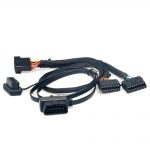 VXDAS Universal Harness Kit Splitter Extension 16Pin OBD T Cable Car/Auto Plastic Flange Mount Brackets/Connector/Adapter Set - Image 3