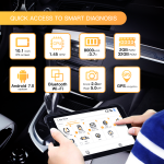 Humzor NexzDAS Pro with 9.6 inch Tablet Bluetooth Full System Auto Diagnostic Tool OBD2 Scanner Car Code Reader with IMMO/ABS/EPB/SAS/DPF/Oil Reset - immagine 5
