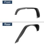 ⁦Solid Steel Off-Road Front & Rear Flat Fender Flares for 2007-2018 Jeep Wrangler JK & Unlimited - 4 PCS Set⁩ - الصورة ⁦6⁩