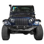Hooke Road Black Front Grille Clip-in Mesh Inserts for 1997-2006 Jeep Wrangler TJ & Unlimited (Pack of 7) - 画像 (4)
