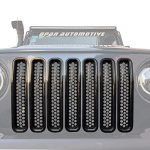 Hooke Road Black Front Grille Clip-in Mesh Inserts for 1997-2006 Jeep Wrangler TJ & Unlimited (Pack of 7) - 画像 (3)