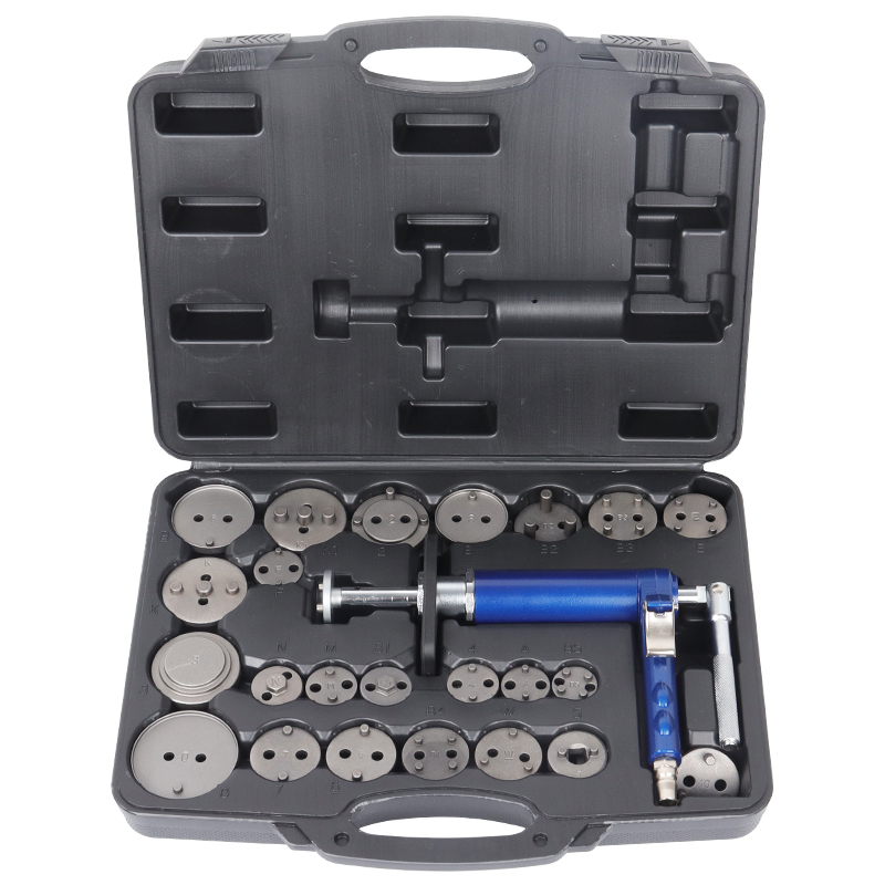 Brake Piston Compressor with 24 Piece Set for adjustment piston top returning device brake pad replacement and disassemble 1 Brake Piston Compressor with 24 Piece Set for adjustment piston top returning device brake pad replacement and disassemble - Imagen 1