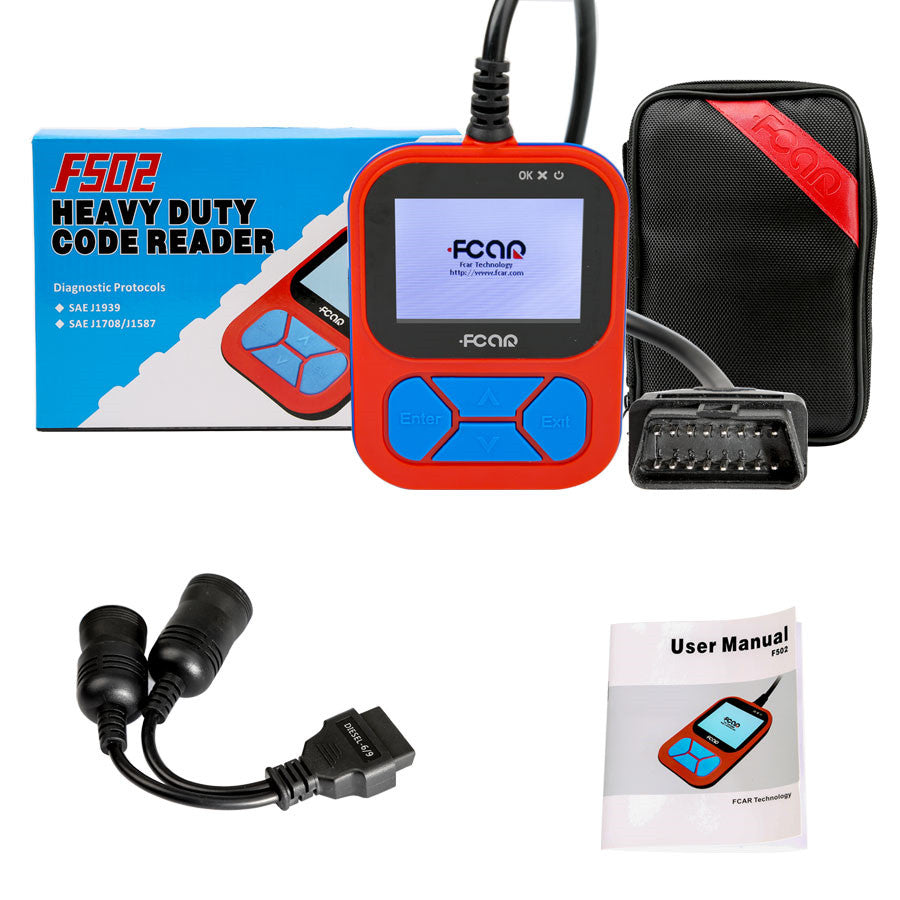 Fcar F502 Heavy Duty Handheld Code Reader for J1939 and J1708 Truck Scanner 1 Fcar F502 Heavy Duty Handheld Code Reader for J1939 and J1708 Truck Scanner - الصورة 1