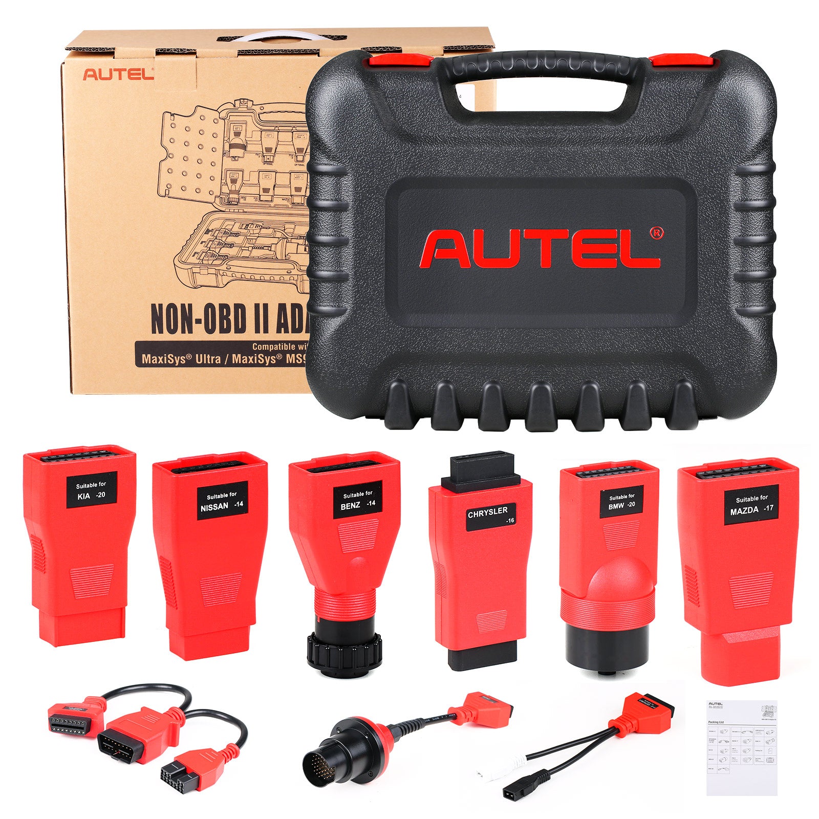 Autel MaxiSys MSOBD2KIT Non-OBDII Adapters Kit Compatible with Ultra MS919 MS909 MS908 MS906 Elite Series 1 Autel MaxiSys MSOBD2KIT Non-OBDII Adapters Kit Compatible with Ultra MS919 MS909 MS908 MS906 Elite Series - Image 1