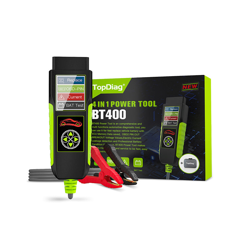 TopDiag BT400 4-in-1 Automotive Smart Battery Tester 1 TopDiag BT400 4-in-1 Automotive Smart Battery Tester - Image 1