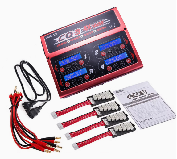 CQ3 4-Port 400W 1-6S RC Balance Charger 1 CQ3 4-Port 400W 1-6S RC Balance Charger - 画像 (1)