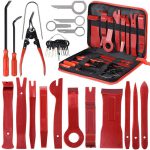 Car Trim Remover Tool Kit Door Panel/Radio/Stereo/Audio/Dash/Window/Terminal Removal Tool Set Auto Clip Pliers Fastener Remover Pry Tool Set - 画像 (3)