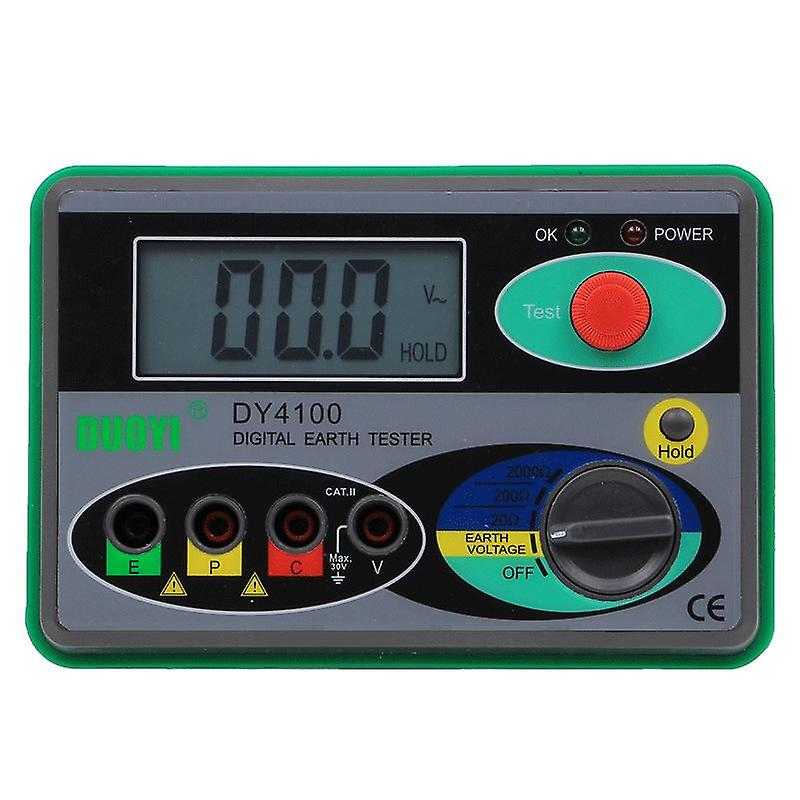 DY4100 Digital Earth Ground Resistance Tester Meter 1 DY4100 Digital Earth Ground Resistance Tester Meter - Image 1