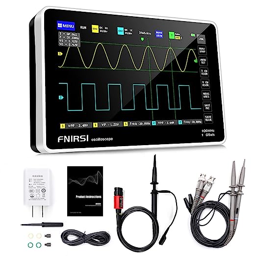 FNIRSI-1013D Digital Tablet Oscilloscope 2 Channels 100Mhz Bandwidth 1GSa/s 1 FNIRSI-1013D Digital Tablet Oscilloscope 2 Channels 100Mhz Bandwidth 1GSa/s - Image 1