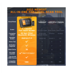 Foxwell NT809 BT Advanced Car Diagnostic Tool  Bluetooth OBD2 Scanner Bidirectional Testing 30+ IMMO Reset & Full System Diagnostics - 画像 (8)
