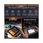 Foxwell NT809 BT Advanced Car Diagnostic Tool  Bluetooth OBD2 Scanner Bidirectional Testing 30+ IMMO Reset & Full System Diagnostics - 画像 (5)