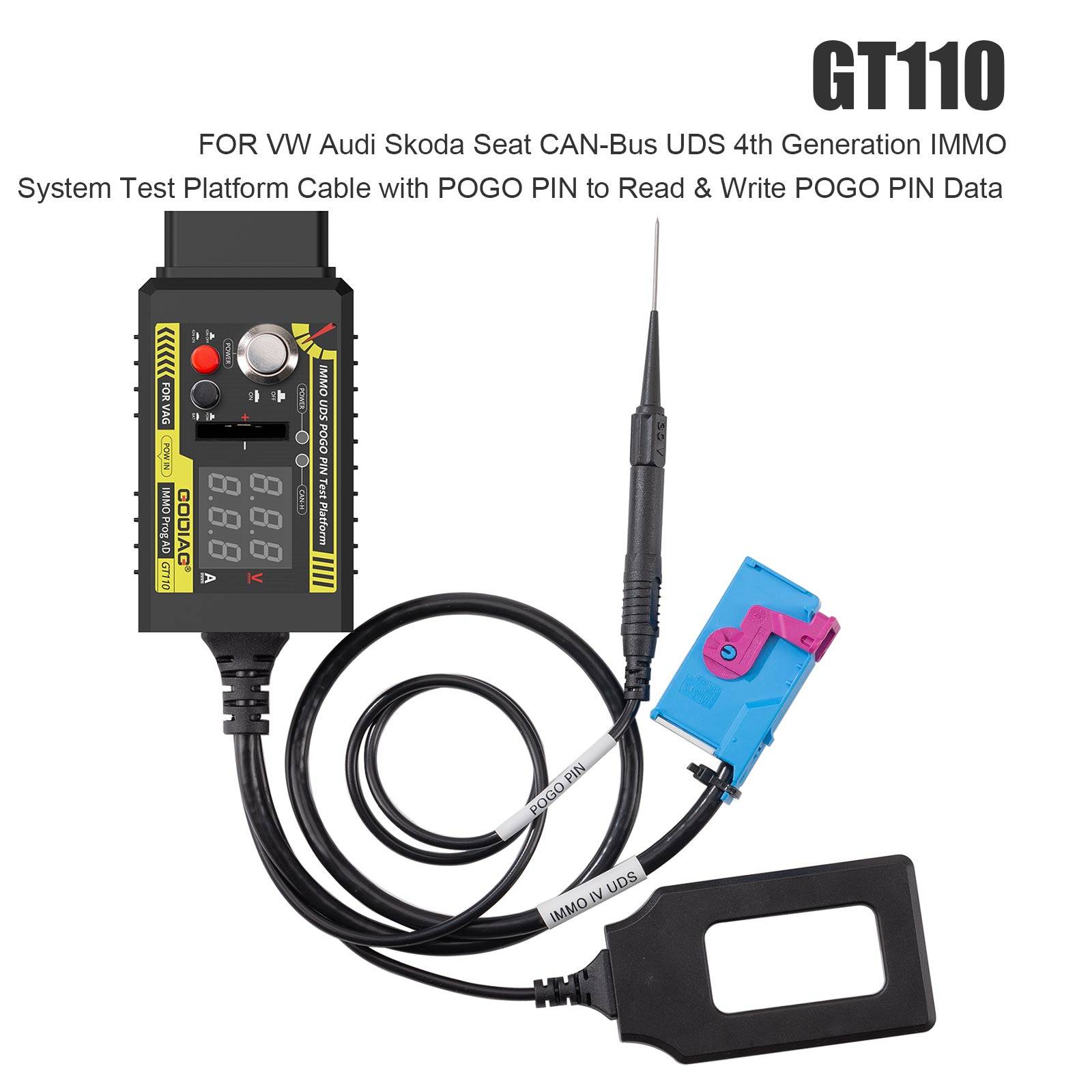GODIAG GT110 V-AG V-W Skoda Seat UDS Pogo PIN 4th Generation IMMO System Test Platform Cable 1 GODIAG GT110 V-AG V-W Skoda Seat UDS Pogo PIN 4th Generation IMMO System Test Platform Cable - 画像 (1)