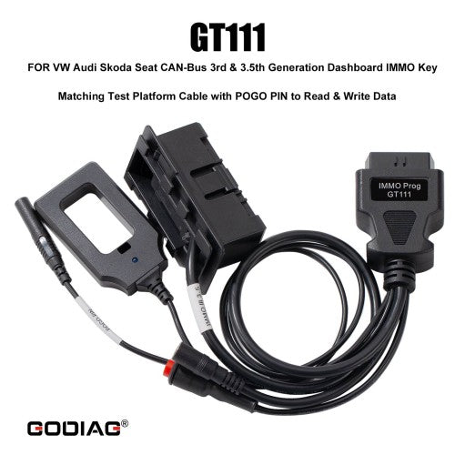 GODIAG GT111 Test Platform Cable 3.5 Dashboard IMMO Key Matching for V-W Au-di Skoda Seat CAN-BUS 1 GODIAG GT111 Test Platform Cable 3.5 Dashboard IMMO Key Matching for V-W Au-di Skoda Seat CAN-BUS - Image 1