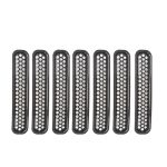 Grill Mesh Inserts Clip-in Honeycomb Grille Guards for 1997-2006 Jeep Wrangler TJ & Unlimited (Pack of 7) - Image 2