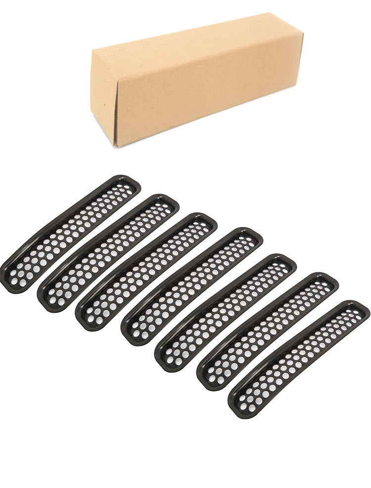 Grill Mesh Inserts Clip-in Honeycomb Grille Guards for 1997-2006 Jeep Wrangler TJ & Unlimited (Pack of 7) - Image 4