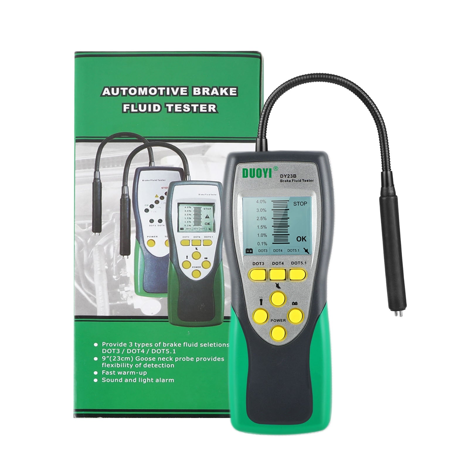 Car Brake Fluid Tester DY23B Accurate Test Automotive Brake Fluid Water Content Check Universal Oil Quality DOT 3/4/5 1 Car Brake Fluid Tester DY23B Accurate Test Automotive Brake Fluid Water Content Check Universal Oil Quality DOT 3/4/5 - Image 1