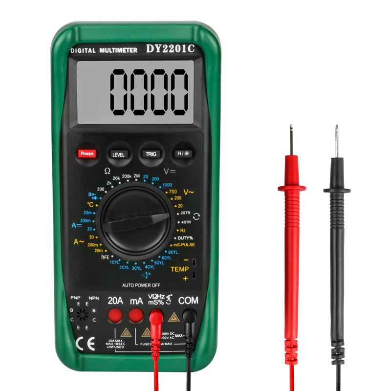 DUOYI DY2201C Digital Multimeter Engine RPM Voltage Resistance Automotive Diode Ignition Circuit Tester Switching Ohm Volt Amp 1 DUOYI DY2201C Digital Multimeter Engine RPM Voltage Resistance Automotive Diode Ignition Circuit Tester Switching Ohm Volt Amp - Imagen 1