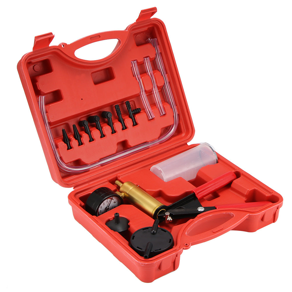 Hand Held Manual Vacuum Pump Tester Set Brake Bleeder Kit for Automotive Repair Shop 1 Hand Held Manual Vacuum Pump Tester Set Brake Bleeder Kit for Automotive Repair Shop - immagine 1