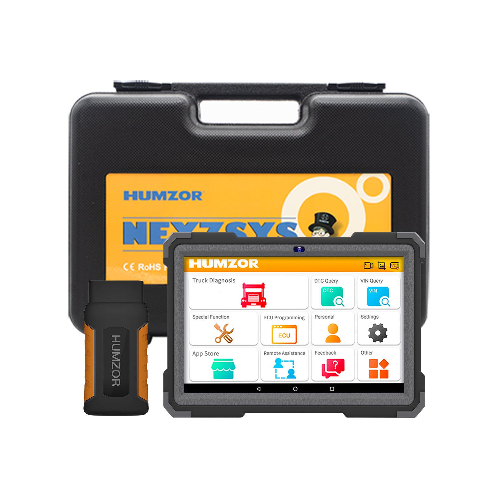 Humzor NexzDAS ND566 Plus Full Configuration with 9.6 inch Tablet for Commercial Vehicles Diagnostic Tool 1 Humzor NexzDAS ND566 Plus Full Configuration with 9.6 inch Tablet for Commercial Vehicles Diagnostic Tool - Image 1