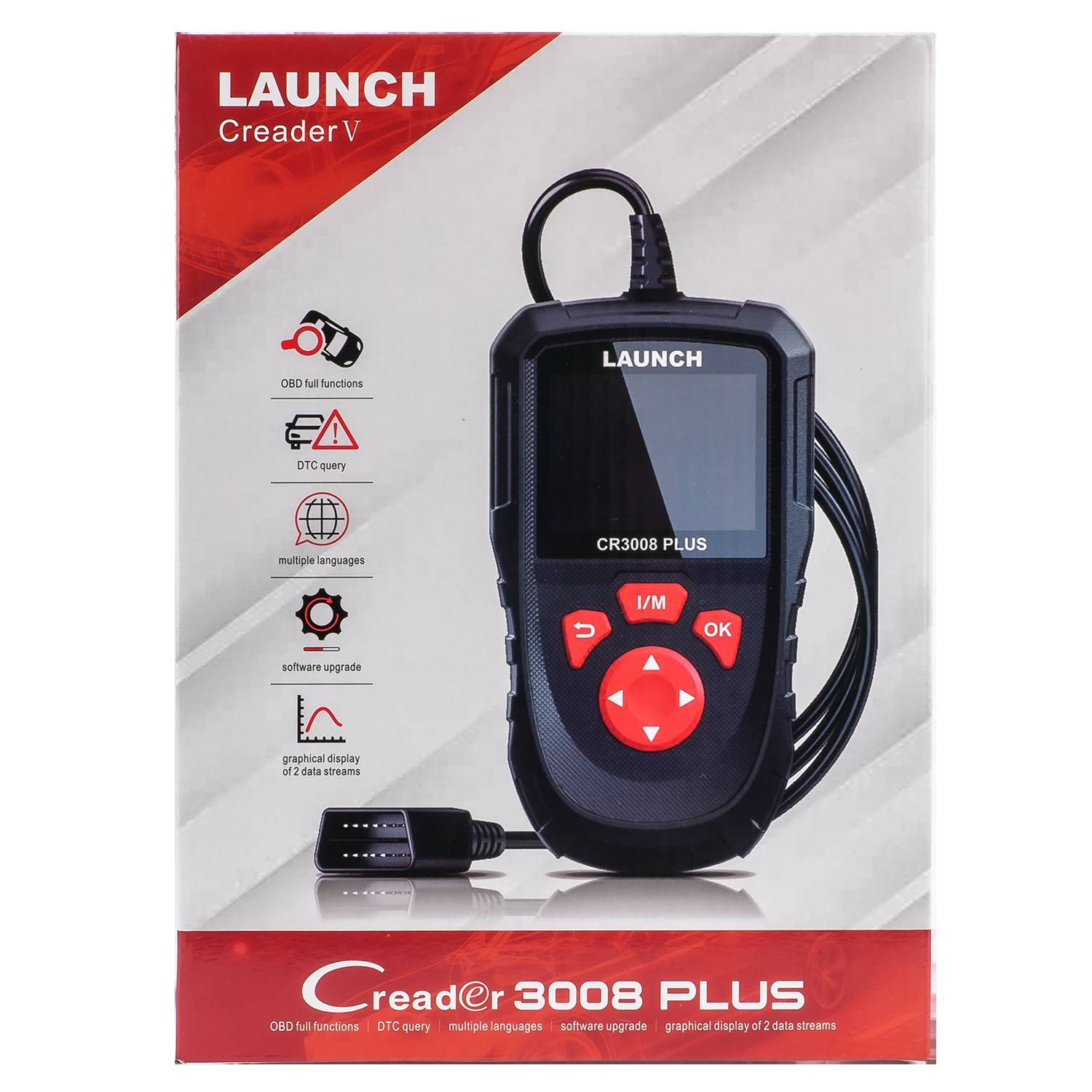 LAUNCH CR3008 PLUS OBD2 Auto Scanner Creader CR 3008 OBDII Engine Code Reader Scan tool Free Update Online 1 LAUNCH CR3008 PLUS OBD2 Auto Scanner Creader CR 3008 OBDII Engine Code Reader Scan tool Free Update Online - Imagem 1