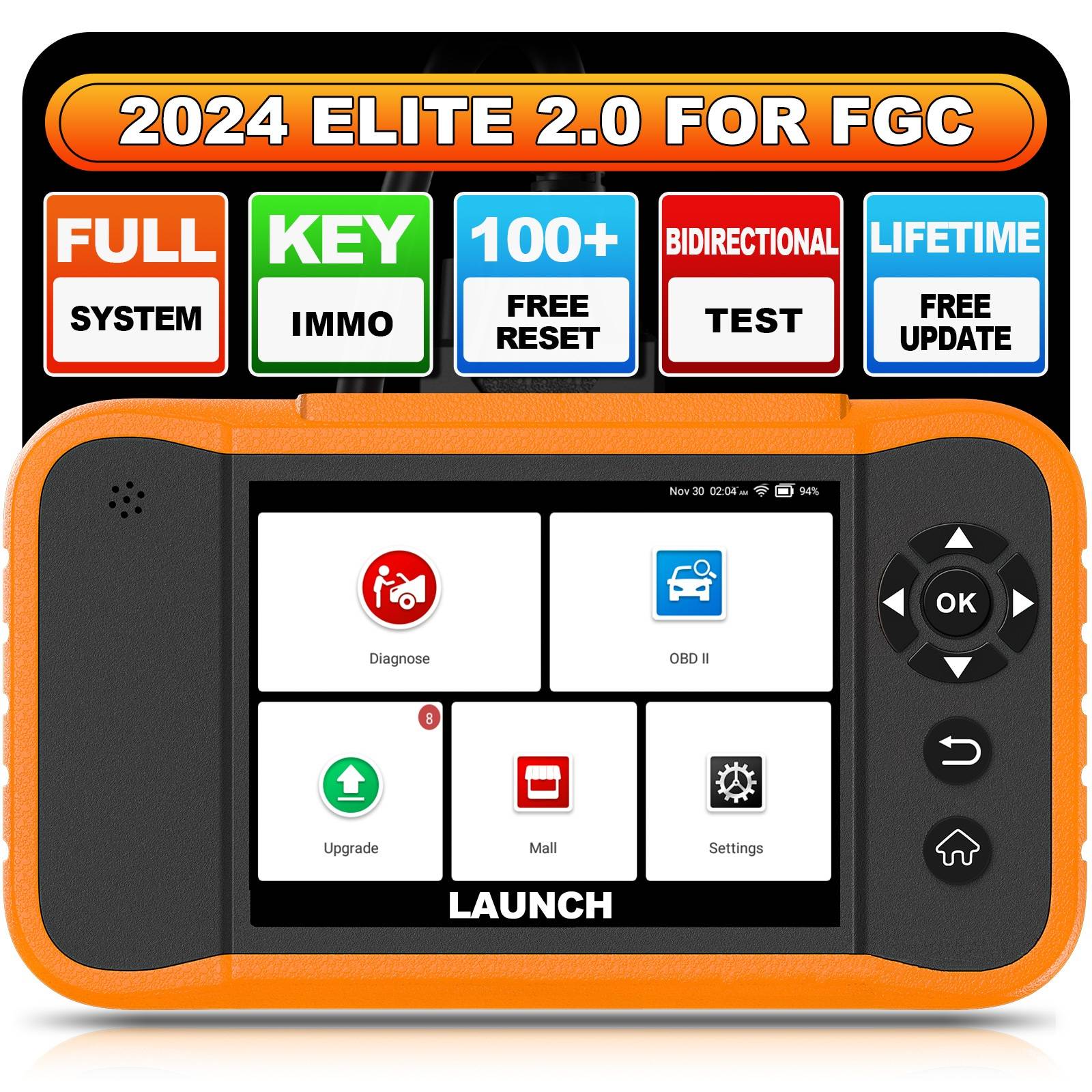 LAUNCH X431 Elite 2.0 PRO BBA/FGC Full System Diagnostic Tools Lifetime Free Update 1 LAUNCH X431 Elite 2.0 PRO BBA/FGC Full System Diagnostic Tools Lifetime Free Update - Image 1