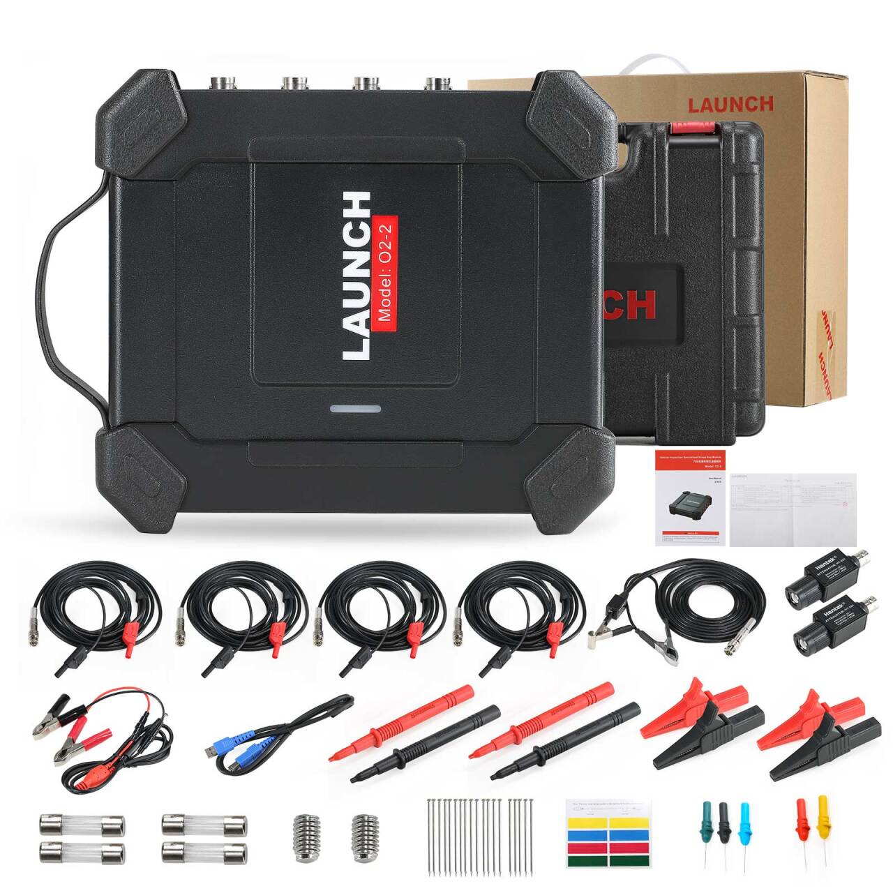 LAUNCH X431 O2-2 Scope box Oscilloscope (4 Channels) USB Port 1 LAUNCH X431 O2-2 Scope box Oscilloscope (4 Channels) USB Port - Imagem 1