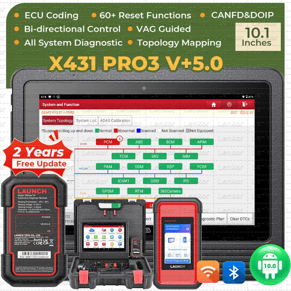 LAUNCH X431 PRO3S+Smartlink HD Heavy Duty Truck Diagnostic Scanner 1 LAUNCH X431 PRO3S+Smartlink HD Heavy Duty Truck Diagnostic Scanner - Image 1