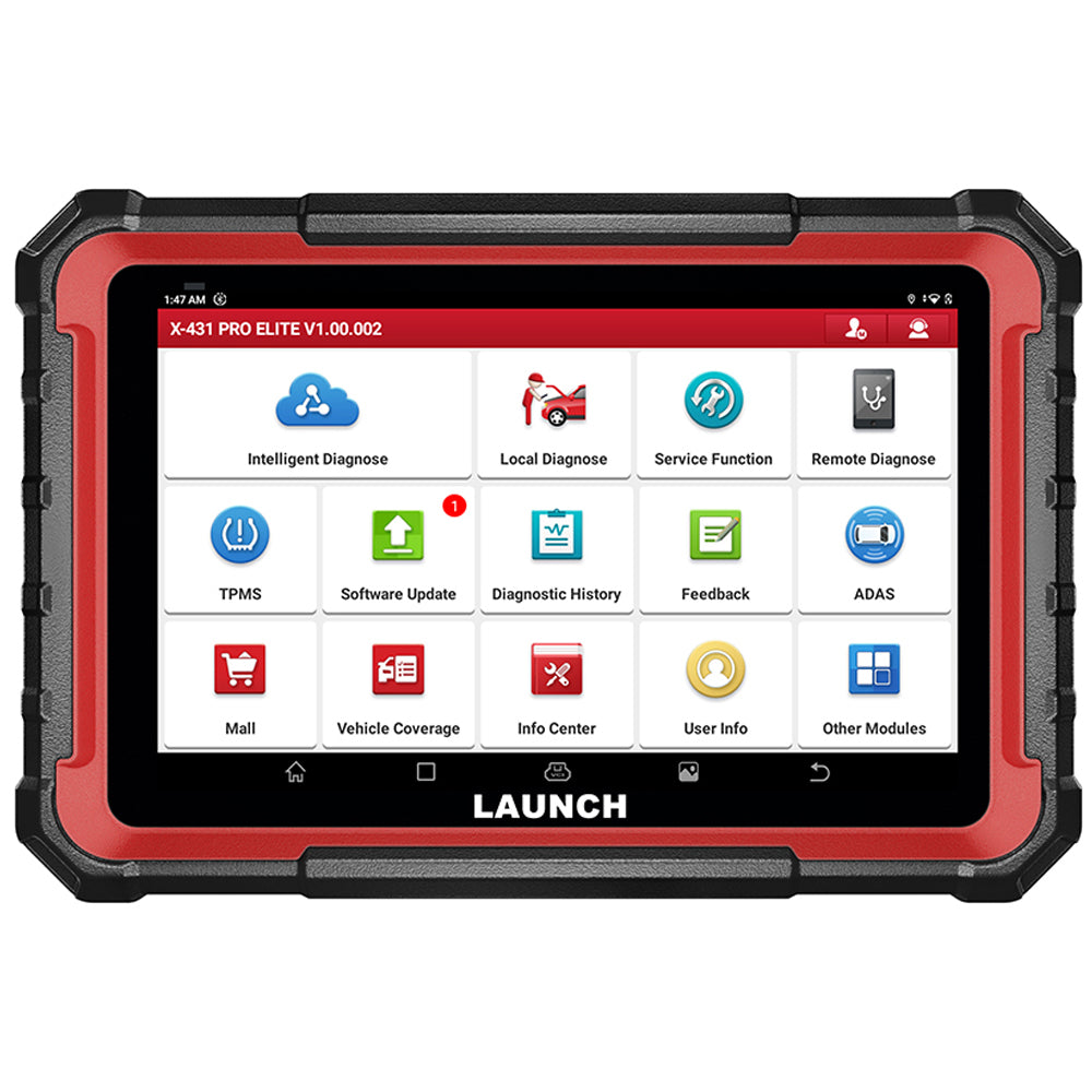 LAUNCH X431 PRO ELITE 8'inch Bidirectional Diagnostic Tool OBD2 Scanner CANFD/DOIP Active Test 32 Reset Functions 1 LAUNCH X431 PRO ELITE 8'inch Bidirectional Diagnostic Tool OBD2 Scanner CANFD/DOIP Active Test 32 Reset Functions - Imagem 1