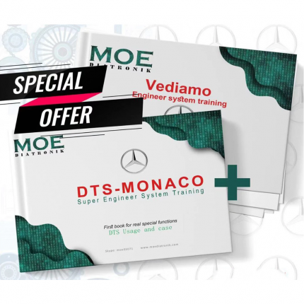 Vediamo and DTS MONACO Engineer System Training Books 2 in 1 for Benz Engineer Software