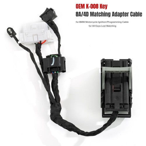 OEM K-008 Key 8A/4D Matching Adapter Cable for BM.W Motorcycle Ignition Programming Cables 1 OEM K-008 Key 8A/4D Matching Adapter Cable for BM.W Motorcycle Ignition Programming Cables - Image 1
