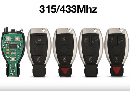OEM Smart Key for Mercedes-Benz 315MHZ/433MHZ With Key Shell (1997-2015)
