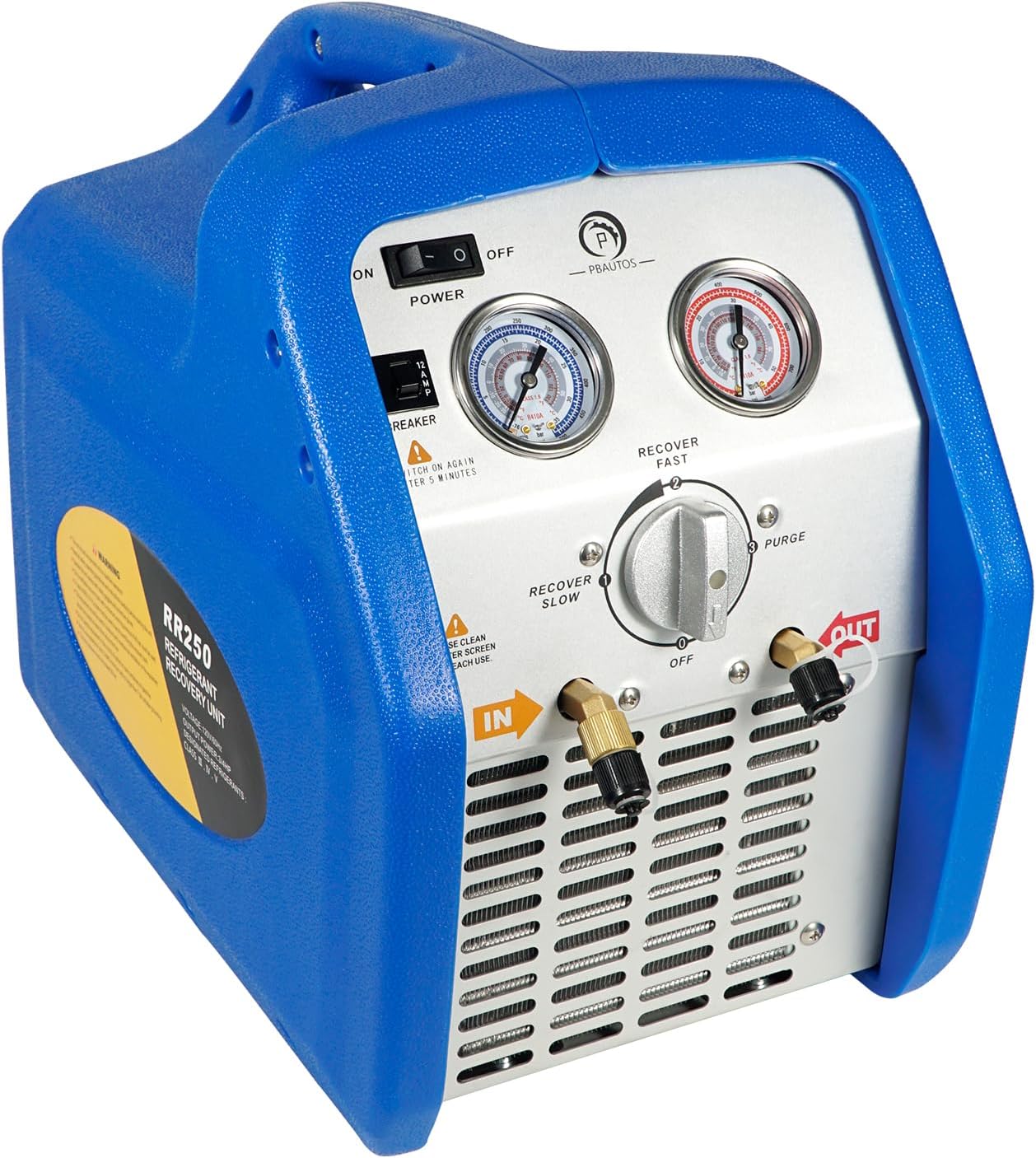 RR250 Portable AC Refrigerant Recovery Machine 3/4 HP 4 R410A HVAC 1 RR250 Portable AC Refrigerant Recovery Machine 3/4 HP 4 R410A HVAC - Image 1
