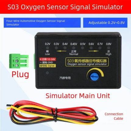 S03 4-Wire Oxygen Sensor Signal Simulator 0.2-0.8V Adjust Voltage for Auto OBD